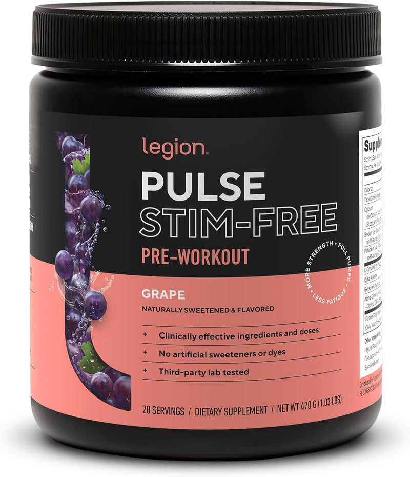 Load image into Gallery viewer, Legion Athletics - Pulse Stim-Free Pre-Workout - Grape
