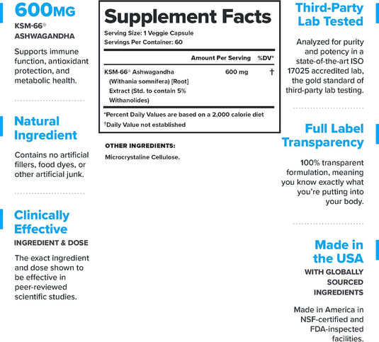 Legion Athletics - Ashwagandha Root Extract - Adaptogen