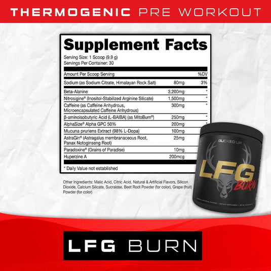 Bucked Up - LFG Burn Thermogenic Pre-Workout