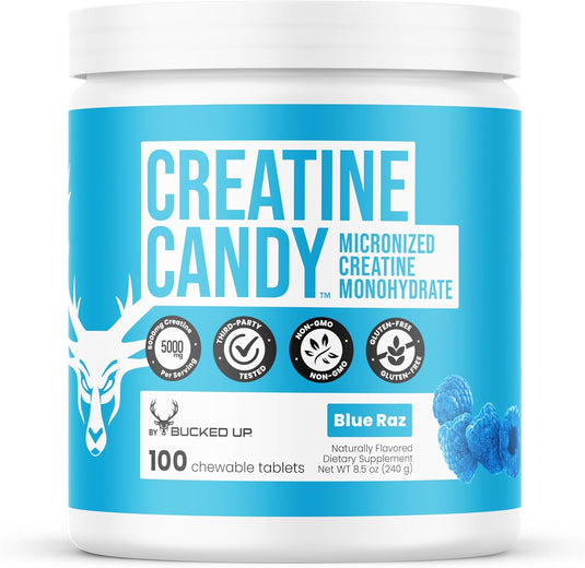 Bucked Up - Creatine Candy - Blue Raz