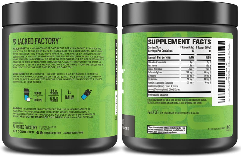 Load image into Gallery viewer, Jacked Factory - Nitrosurge Pre-Workout
