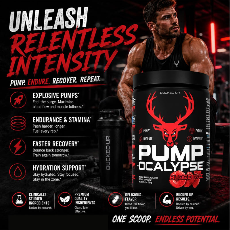 Load image into Gallery viewer, Bucked Up - PUMP-OCALYPSE - Pre-Workout
