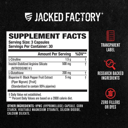 Jacked Factory - N.O. XT Nitric Oxide Booster