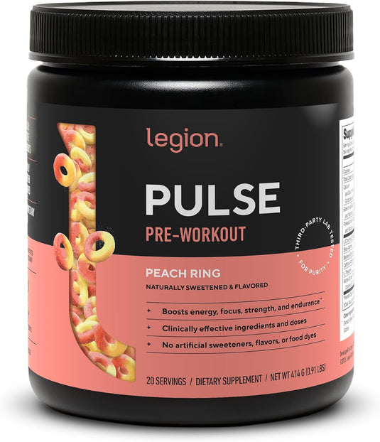 Legion Athletics - Pulse Pre-Workout - Peach / 20 Servings