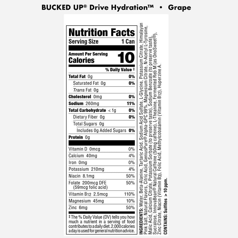 Load image into Gallery viewer, Bucked Up - Drive Hydration Drinks (2 Cases / 24 Cans)
