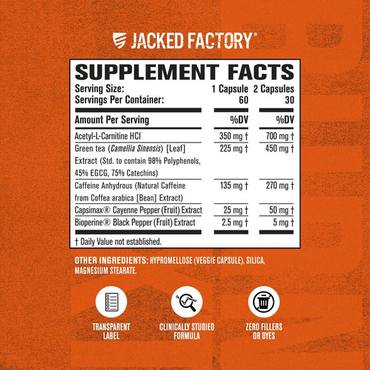 Jacked Factory - Burn-XT Thermogenic Fat Burner