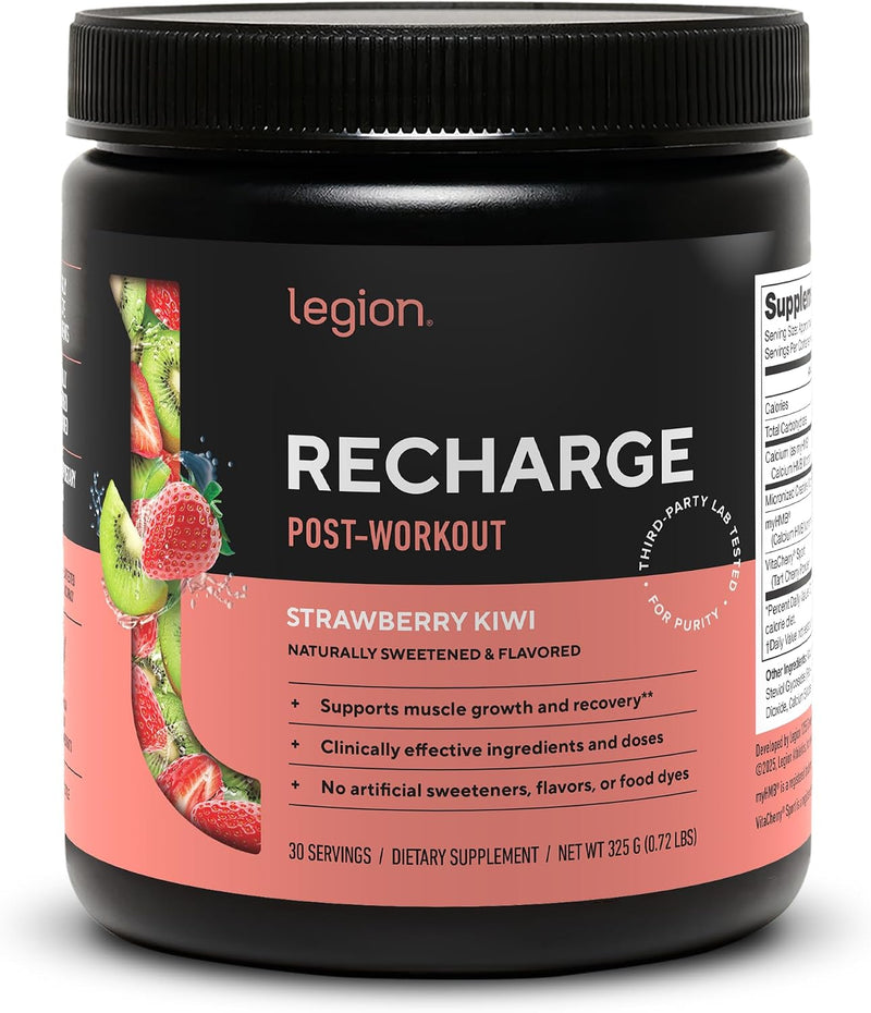 Load image into Gallery viewer, Legion Athletics - Recharge Post-Workout - Strawberry Kiwi / 60 Servings
