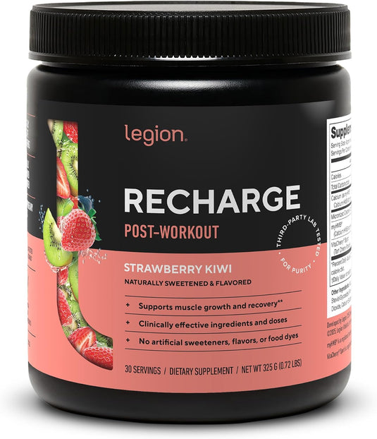 Legion Athletics - Recharge Post-Workout - Strawberry Kiwi / 60 Servings