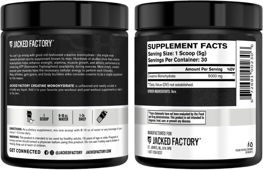 Jacked Factory - Creatine Monohydrate Powder