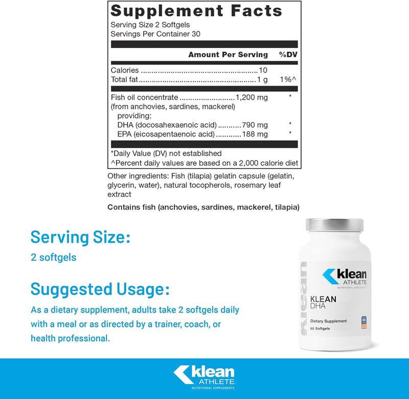 Load image into Gallery viewer, Klean Athlete - Klean DHA - Fish Oil
