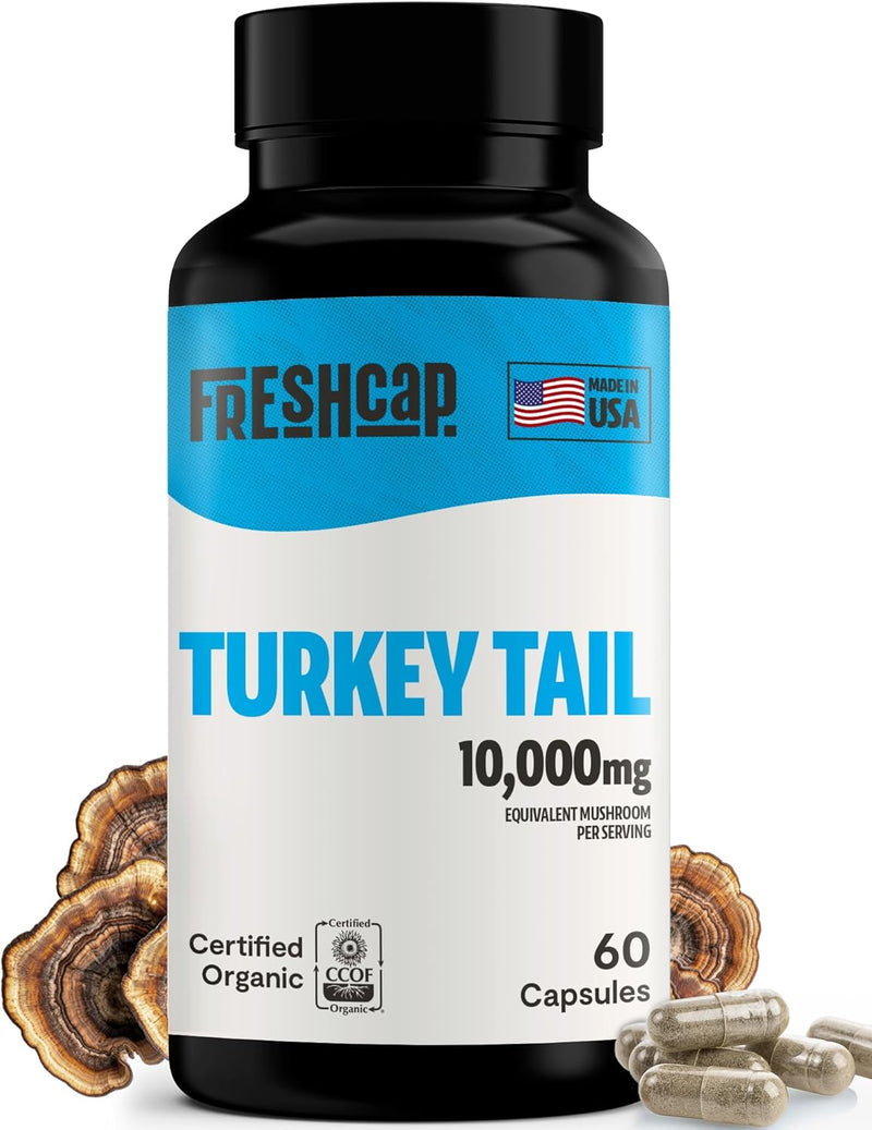 Load image into Gallery viewer, FreshCap Mushrooms - Organic Turkey Tail Mushroom Capsules
