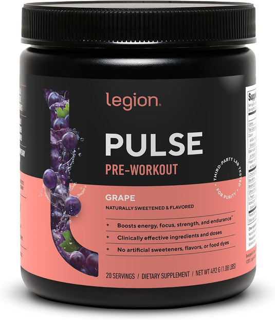 Legion Athletics - Pulse Pre-Workout - Grape / 20 Servings