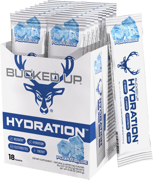 Bucked Up - Hydration 2.0 - Ice Blue / 18 Box