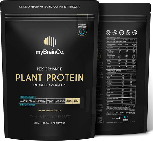myBrainCo. - Plant Protein - Natural Vanilla / 15.9 oz