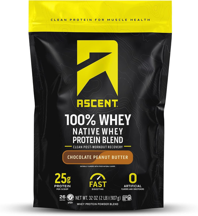 Load image into Gallery viewer, Ascent - 100% Whey Protein - Chocolate Peanut Butter / 2lb Bag
