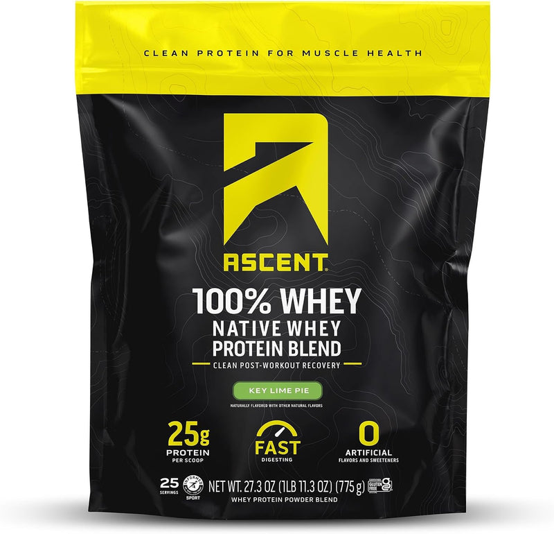 Load image into Gallery viewer, Ascent - 100% Whey Protein - Key Lime Pie / 2lb Bag
