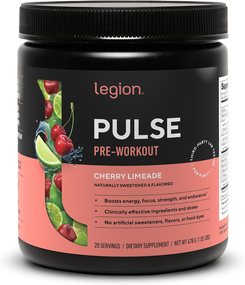 Load image into Gallery viewer, Legion Athletics - Pulse Pre-Workout - Cherry Limeade / 20 Servings
