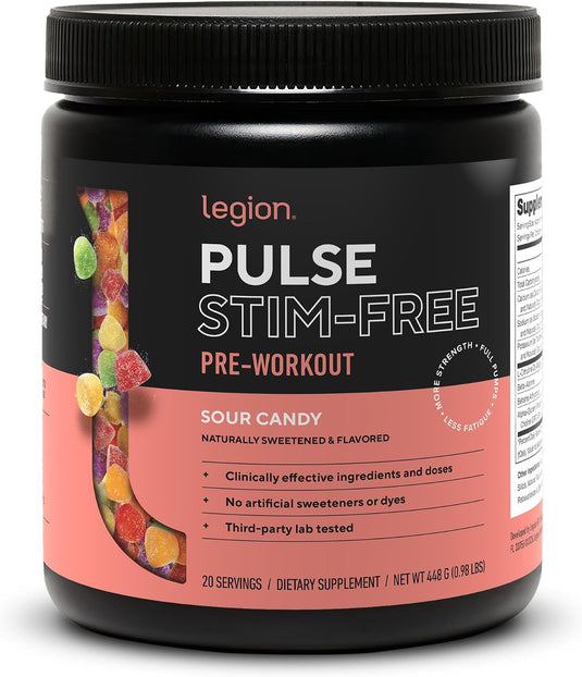 Legion Athletics - Pulse Stim-Free Pre-Workout - Sour Candy