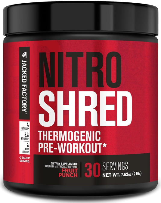 Jacked Factory - Nitrosurge Shred Pre-Workout and Fat-Burner