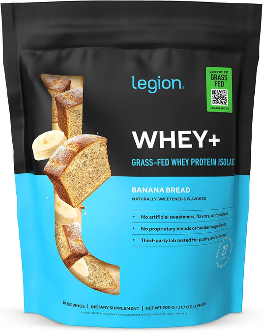 Legion Athletics - Grass-Fed Whey+ Protein Isolate Powder