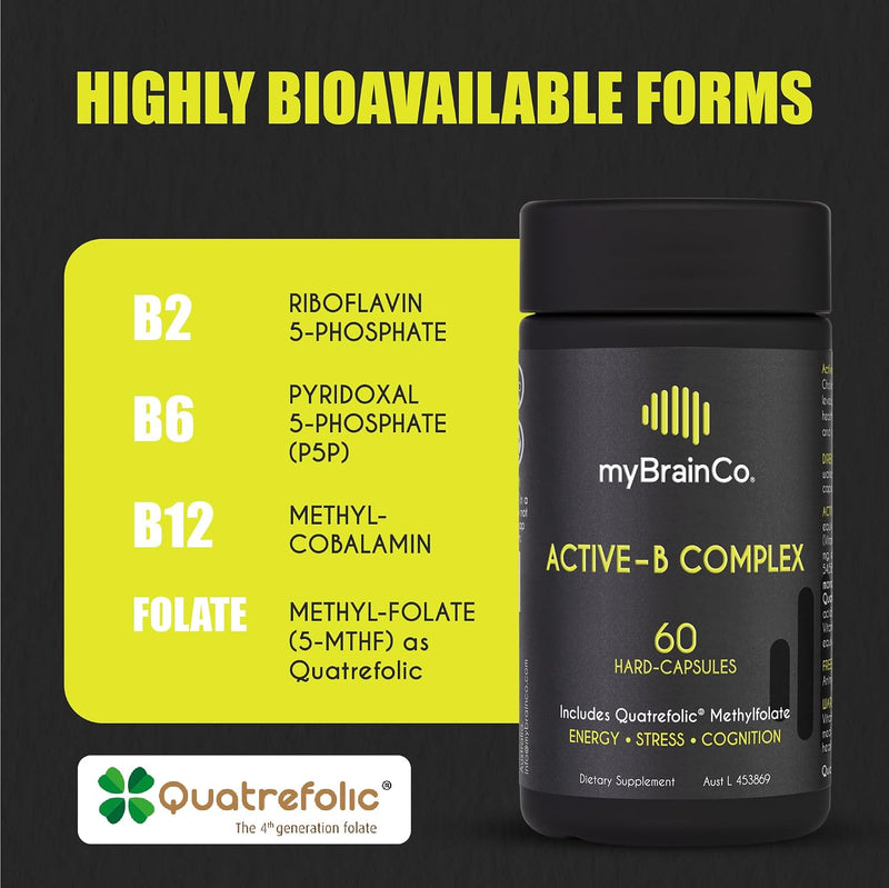Load image into Gallery viewer, myBrainCo. - ACTIVE-B COMPLEX - Vitamins &amp; Supplements
