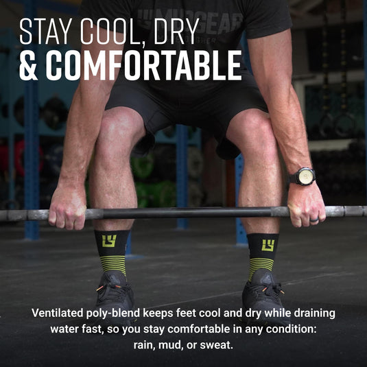 MudGear - Hybrid Training Sock (Yellow)