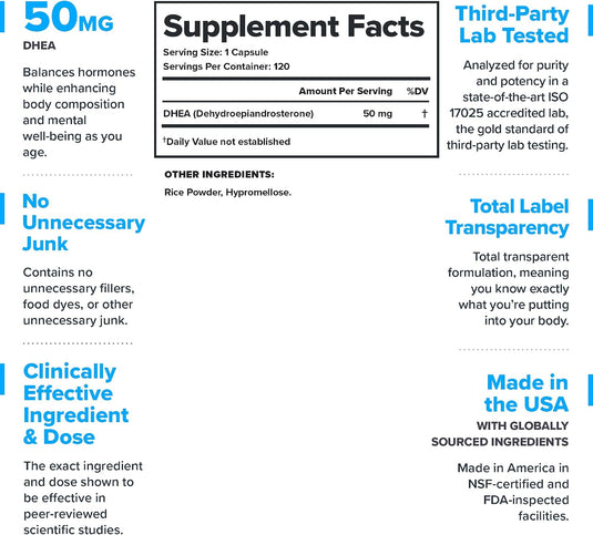 Legion Athletics - DHEA - Hormone Support