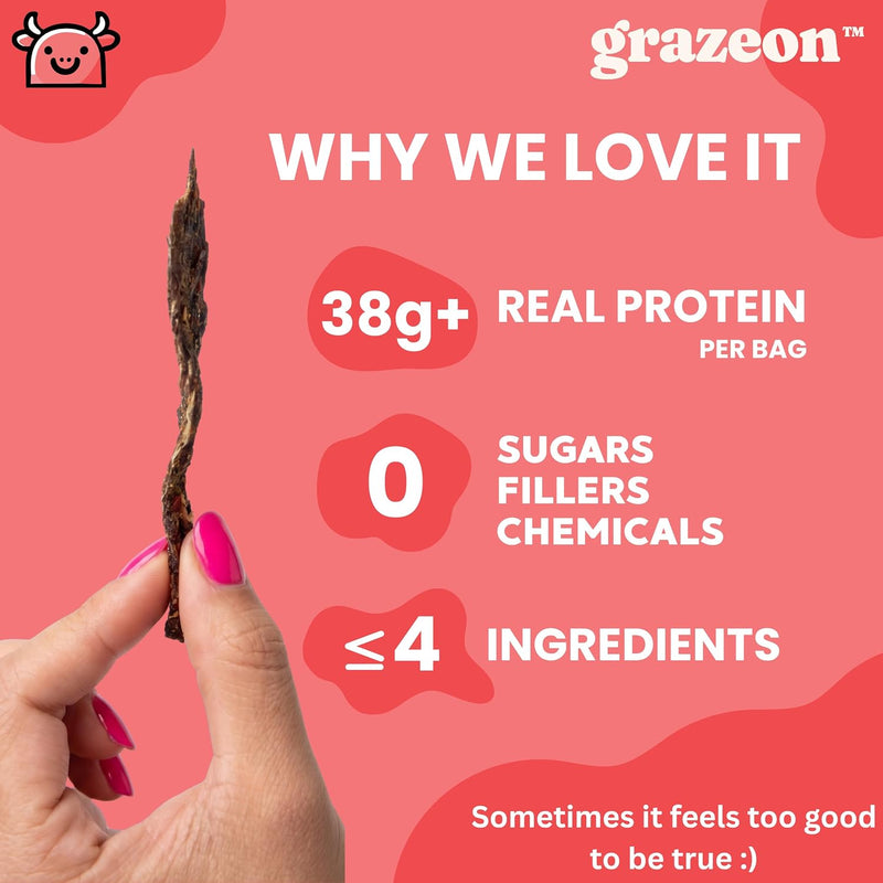 Load image into Gallery viewer, GrazeOn - Salt &amp; Pepper Beef Crisps (2 oz) - Protein Snack
