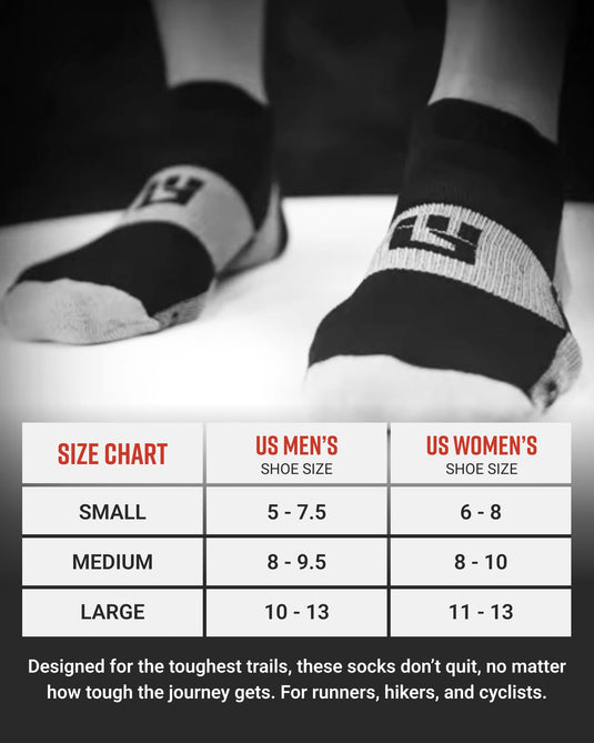 Mudgear - No-Show Running Socks - Black/Gray (2 Pair Pack)