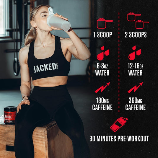 Jacked Factory - Nitrosurge Shred Pre-Workout and Fat-Burner