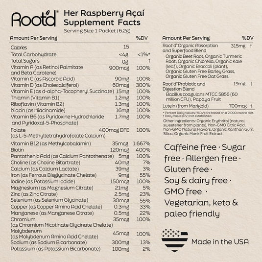 Root'd - Advanced Daily Nutrition for Her - Vitamins & Supplements