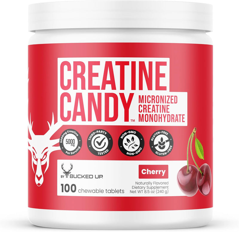 Load image into Gallery viewer, Bucked Up - Creatine Candy - Cherry

