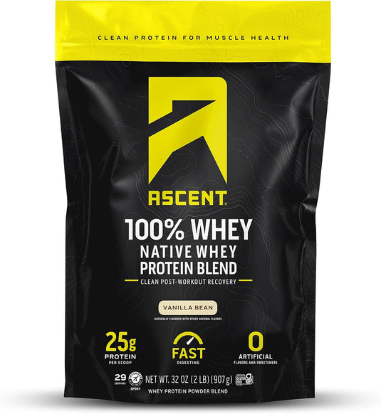 Ascent - 100% Whey Protein - Vanilla Bean / 1lb Bag