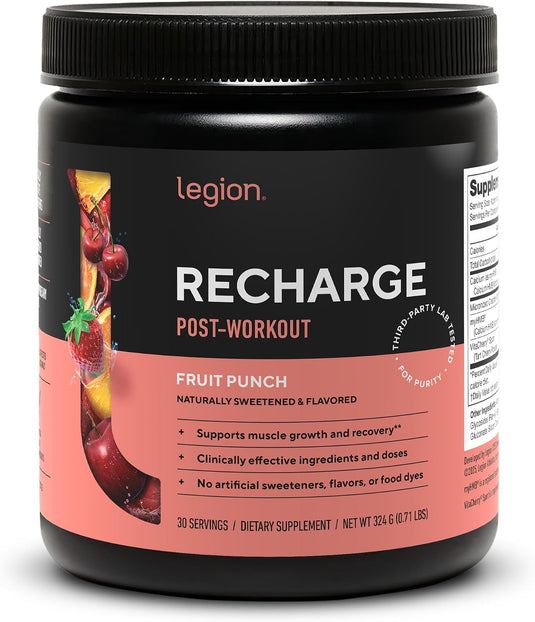 Legion Athletics - Recharge Post-Workout - Fruit Punch / 30 Servings