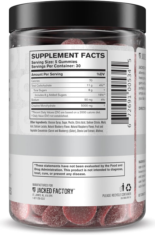 Jacked Factory - Creatine Gummies