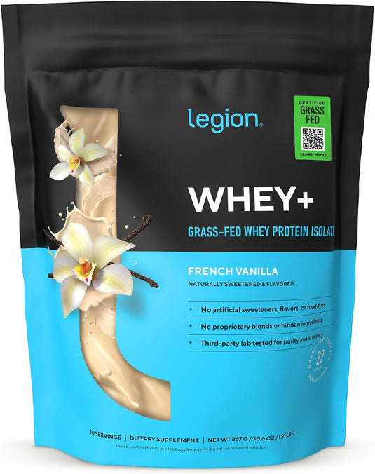 Legion Athletics - Grass-Fed Casein+ Protein Powder - Vanilla / 25 Servings
