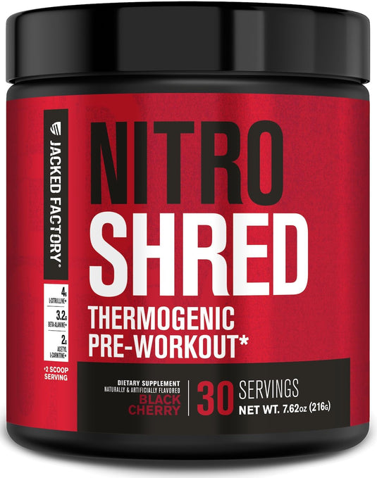 Jacked Factory - Nitrosurge Shred Pre-Workout and Fat-Burner