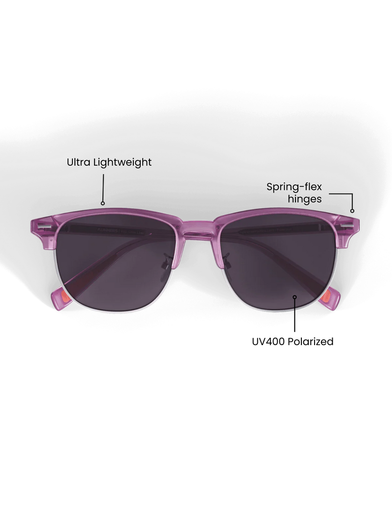 Load image into Gallery viewer, Runner&#39;s Athletics - Clear Lilac Semi Rimless
