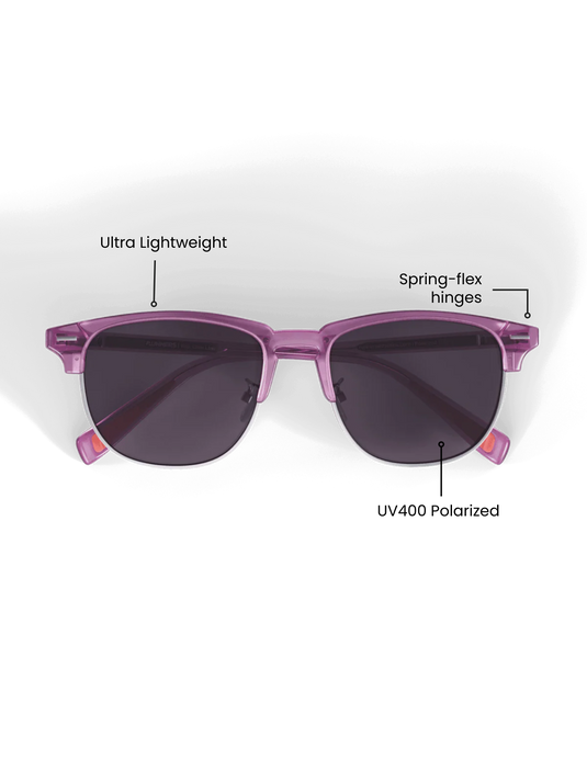 Runner's Athletics - Clear Lilac Semi Rimless