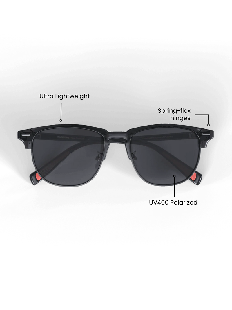 Load image into Gallery viewer, Runner&#39;s Athletics - Blackout Semi Rimless
