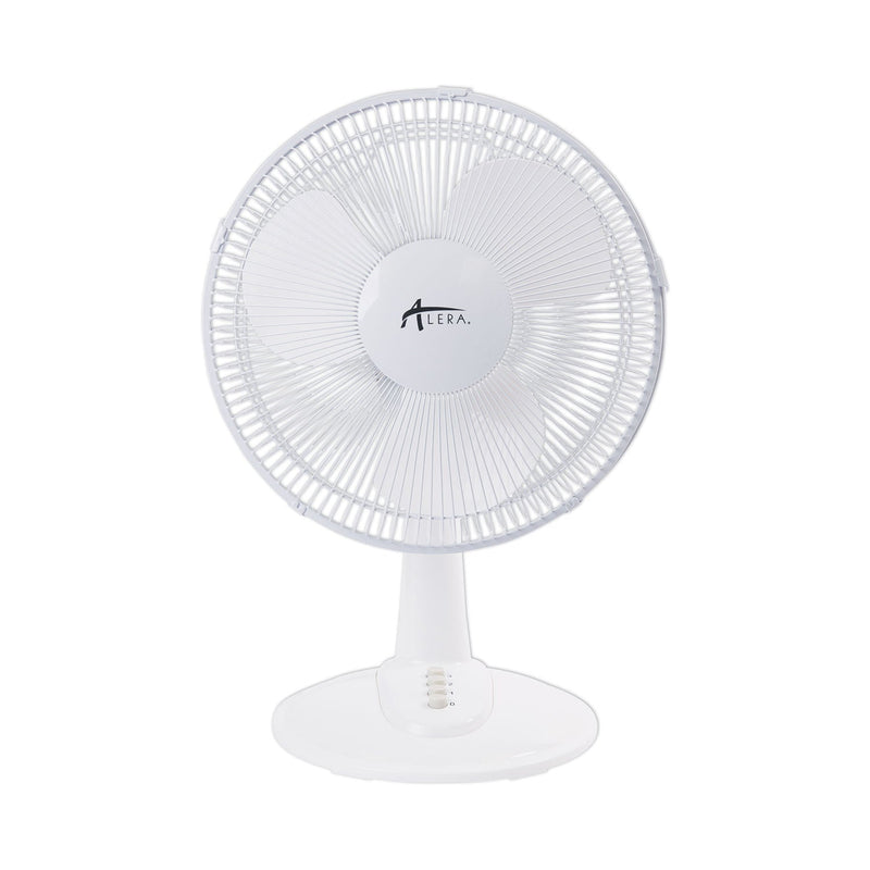 Load image into Gallery viewer, Alera - 12" 3-Speed Oscillating Desk Fan, White
