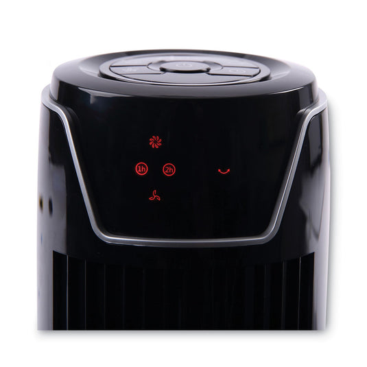 Alera - 36" 3-Speed Oscillating Tower Fan with Remote, Black