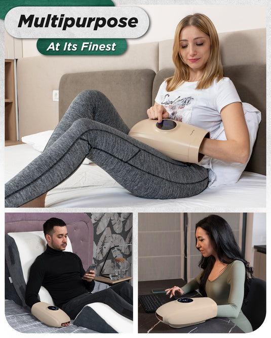 Lunix - LX7 Touchscreen Hand Massager Beige