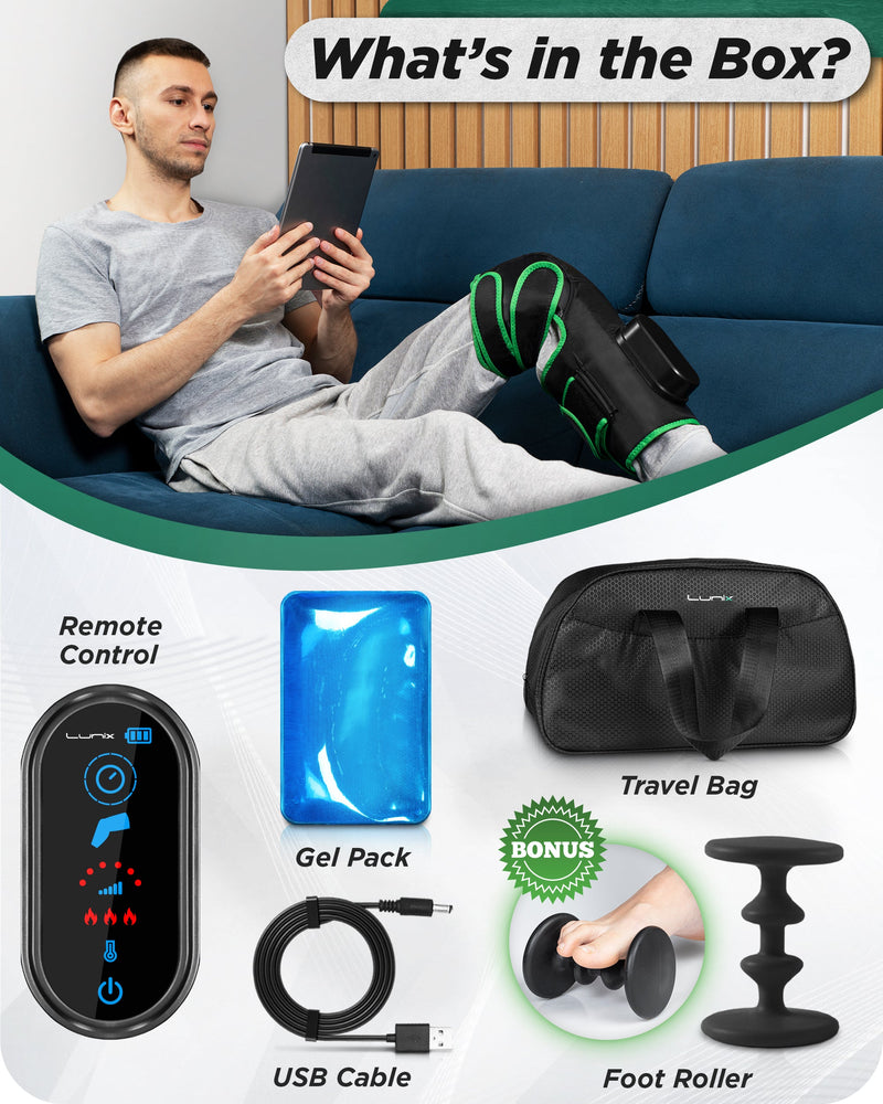 Load image into Gallery viewer, LX4 KNEE COMPRESSION MASSAGER GREEN
