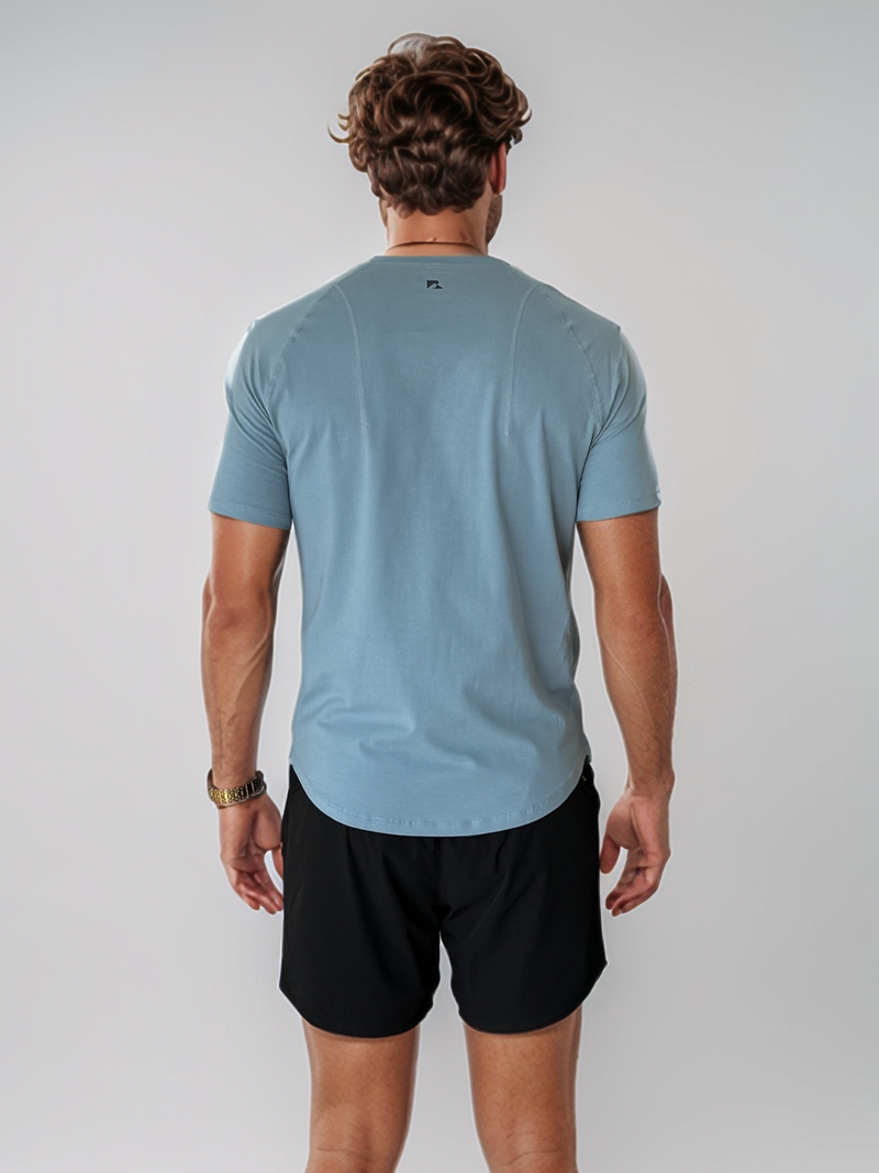 Load image into Gallery viewer, Runner&#39;s Athletics - Airflow Definition Tee Deep Blue
