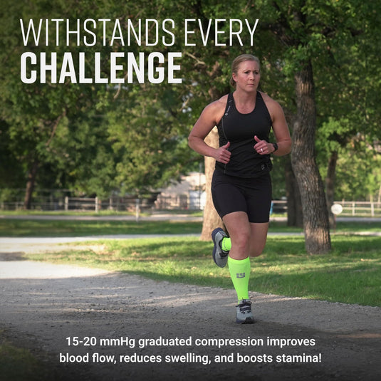 Mudgear - Tall compression socks (neon yellow)