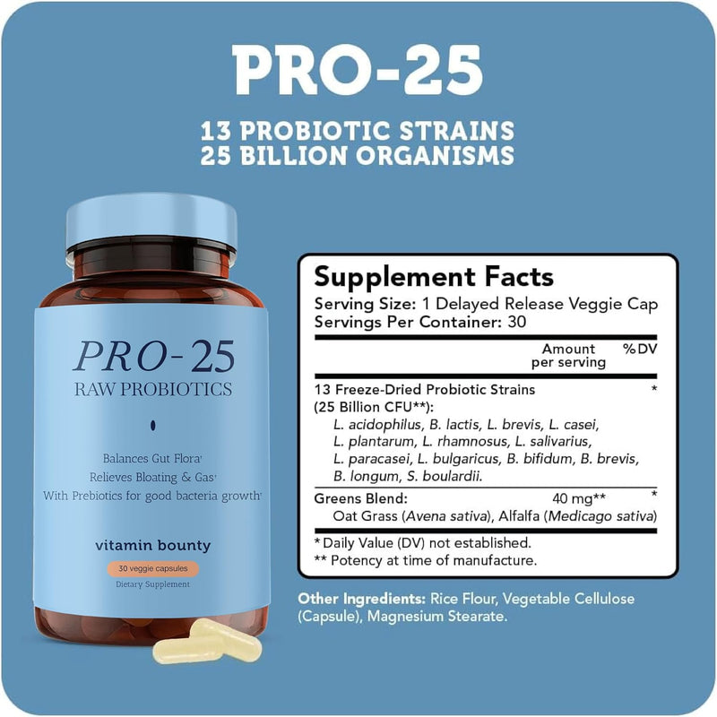 Load image into Gallery viewer, Vitamin Bounty - Pro-25 Probiotic - Vitamins &amp; Supplements
