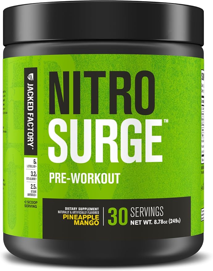 Load image into Gallery viewer, Jacked Factory - Nitrosurge Pre-Workout - 30 Servings / Pineapple Mango
