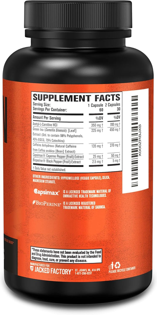 Jacked Factory - Burn-XT Thermogenic Fat Burner