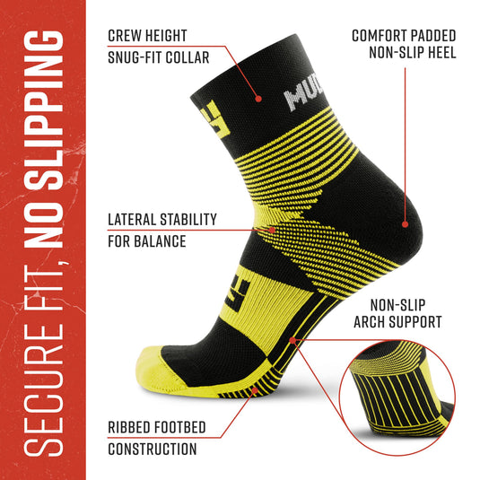 MudGear - Hybrid Training Sock (Yellow)